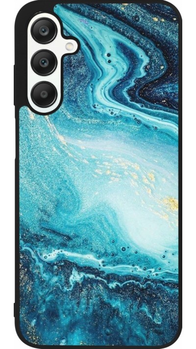 Coque Samsung Galaxy A25 - Silicone rigide noir Sea Foam Blue