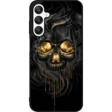 Coque Samsung Galaxy A25 - Silicone rigide noir Skull 02