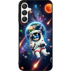 Coque Samsung Galaxy A25 - Silicone rigide noir VR SpaceCat Odyssey