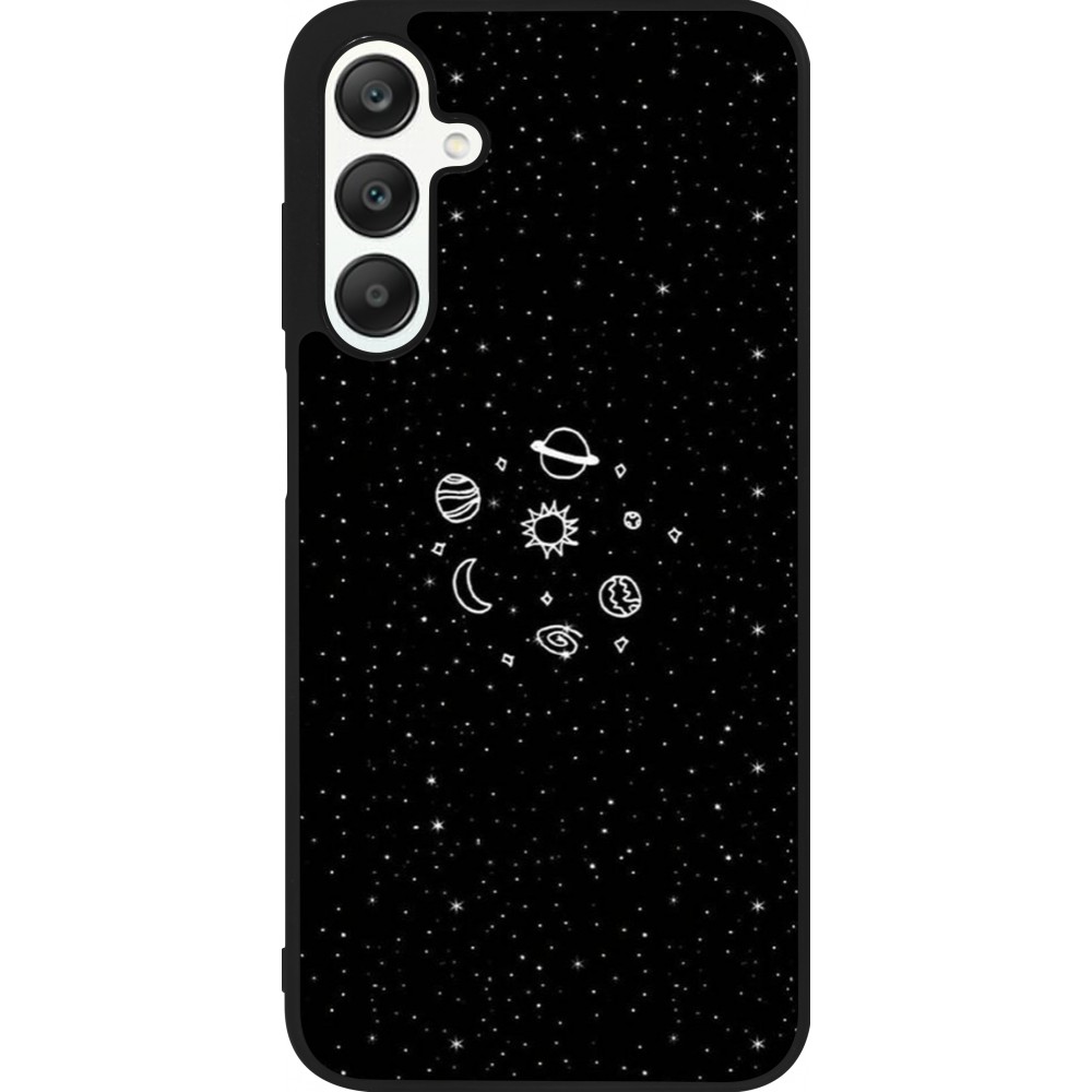 Coque Samsung Galaxy A25 - Silicone rigide noir Space Doodle