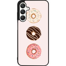 Coque Samsung Galaxy A25 - Silicone rigide noir Spring 23 donuts