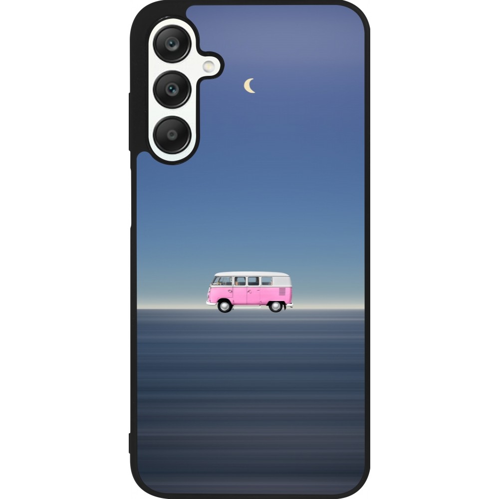 Coque Samsung Galaxy A25 - Silicone rigide noir Spring 23 pink bus