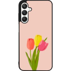 Coque Samsung Galaxy A25 - Silicone rigide noir Spring 23 tulip trio