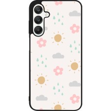 Coque Samsung Galaxy A25 - Silicone rigide noir Spring 23 weather