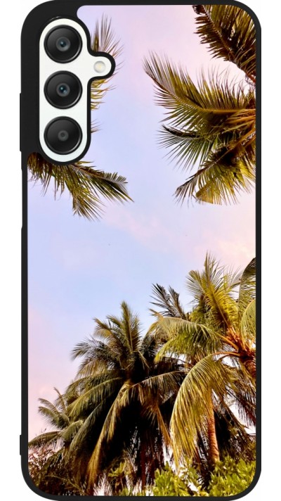 Coque Samsung Galaxy A25 - Silicone rigide noir Summer 2023 palm tree vibe