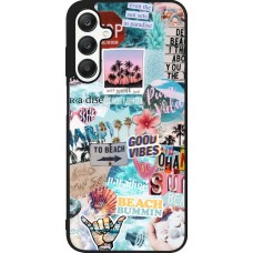 Coque Samsung Galaxy A25 - Silicone rigide noir Summer 20 collage