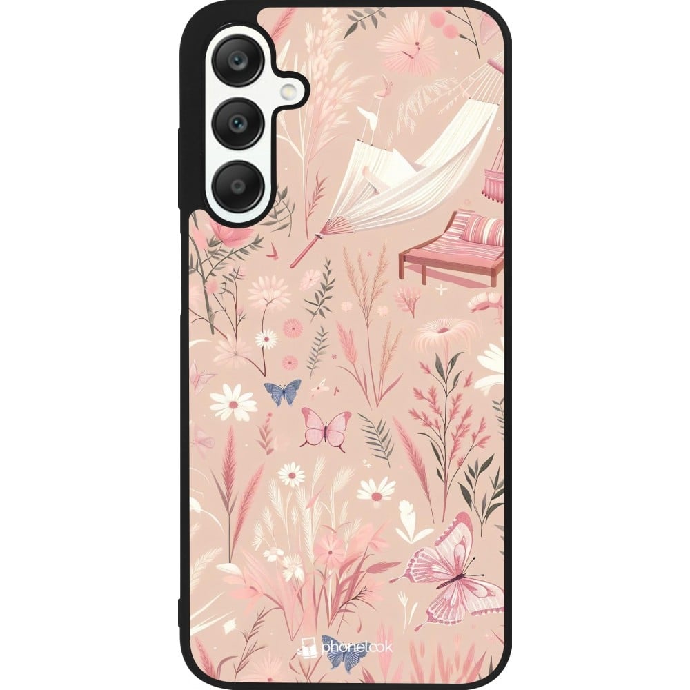 Coque Samsung Galaxy A25 - Silicone rigide noir Summer Pastel Pattern