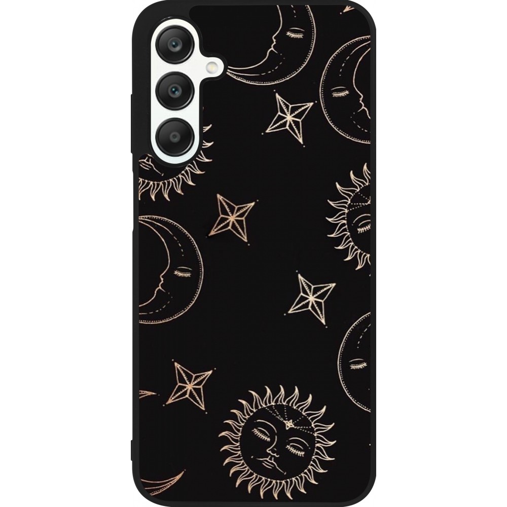 Coque Samsung Galaxy A25 - Silicone rigide noir Suns and Moons