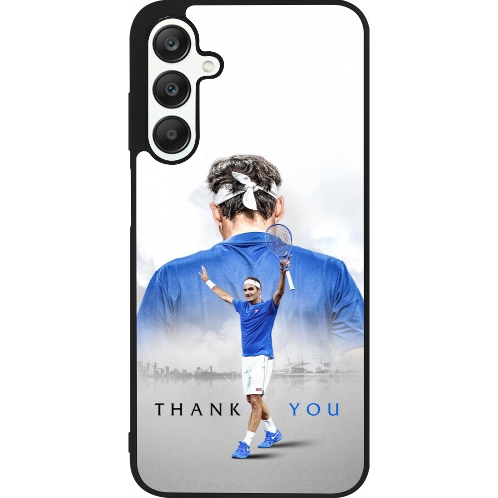 Coque Samsung Galaxy A25 - Silicone rigide noir Thank you Roger