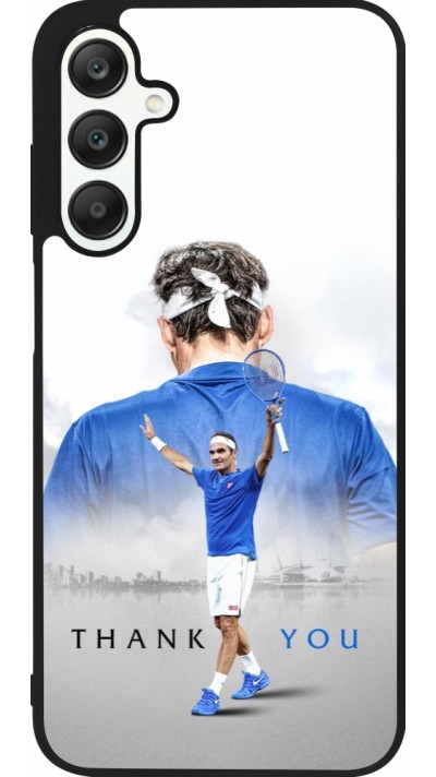 Coque Samsung Galaxy A25 - Silicone rigide noir Thank you Roger