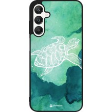 Coque Samsung Galaxy A25 - Silicone rigide noir Turtle Aztec Watercolor