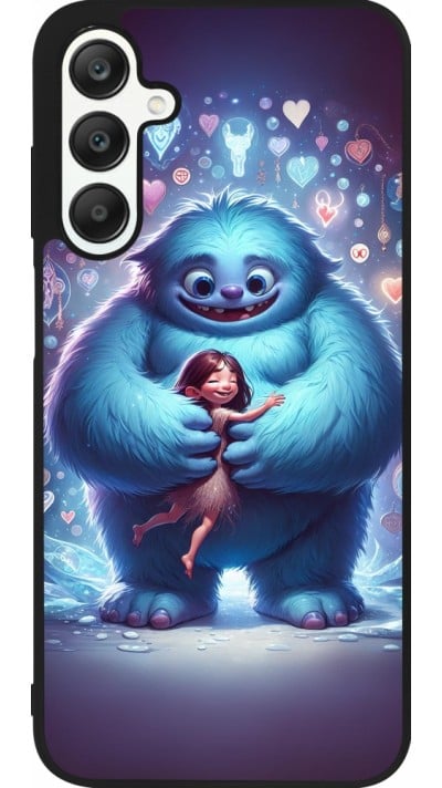 Coque Samsung Galaxy A25 - Silicone rigide noir Valentine 2024 Fluffy Love