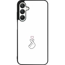 Coque Samsung Galaxy A25 - Silicone rigide noir Valentine 2024 heat by Millennials