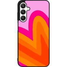 Coque Samsung Galaxy A25 - Silicone rigide noir Valentine 2024 heart gradient