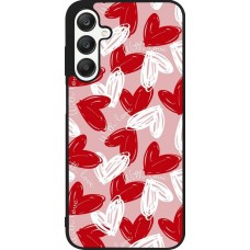 Coque Samsung Galaxy A25 - Silicone rigide noir Valentine 2024 with love heart