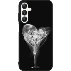 Coque Samsung Galaxy A25 - Silicone rigide noir Valentine 2022 Black Smoke