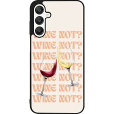 Coque Samsung Galaxy A25 - Silicone rigide noir Wine not