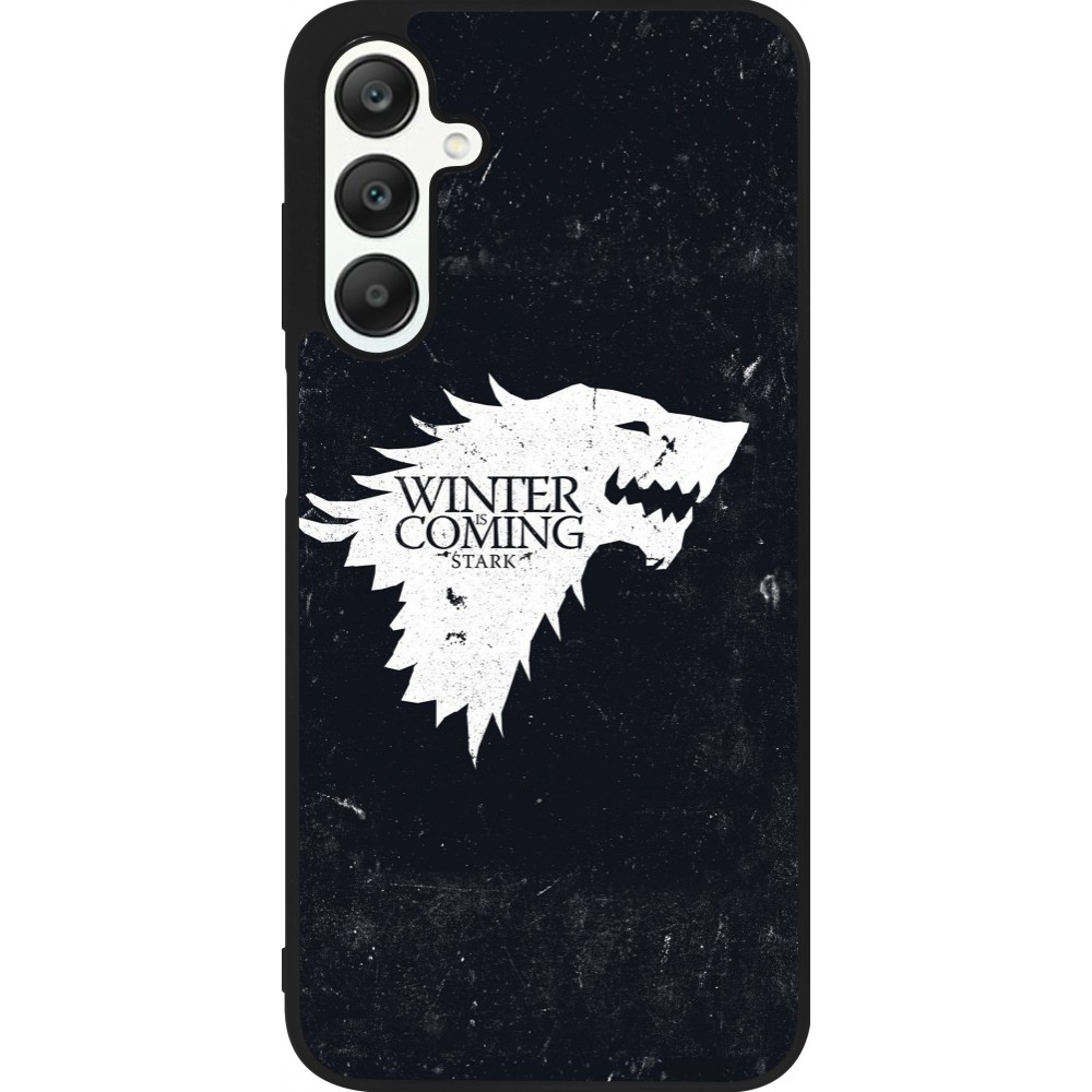 Coque Samsung Galaxy A25 - Silicone rigide noir Winter is coming Stark