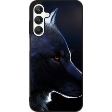 Coque Samsung Galaxy A25 - Silicone rigide noir Wolf Shape