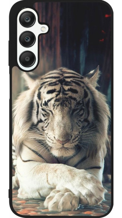 Coque Samsung Galaxy A25 - Silicone rigide noir Zen Tiger