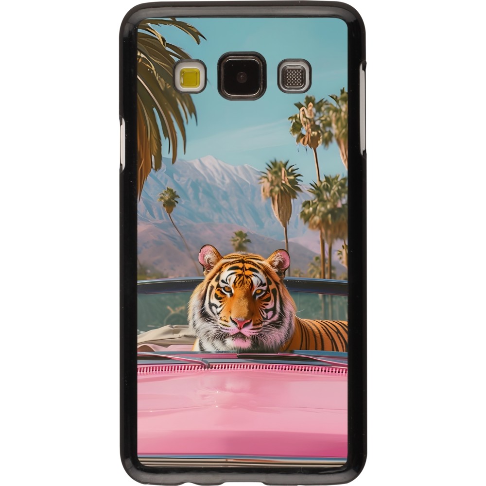 Samsung Galaxy A3 (2015) Case Hülle - Tiger Auto rosa