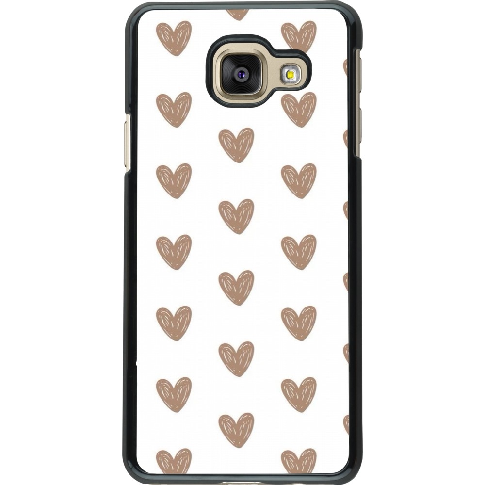 Coque Samsung Galaxy A3 (2016) - Autumn 2024 brown hearts