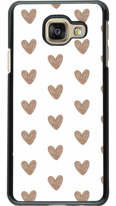 Coque Samsung Galaxy A3 (2016) - Autumn 2024 brown hearts