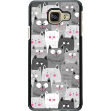 Coque Samsung Galaxy A3 (2016) - Chats gris troupeau