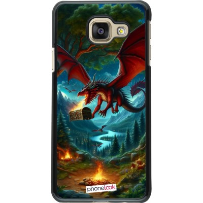 Coque Samsung Galaxy A3 (2016) - Dragon Volant Forêt Trésor