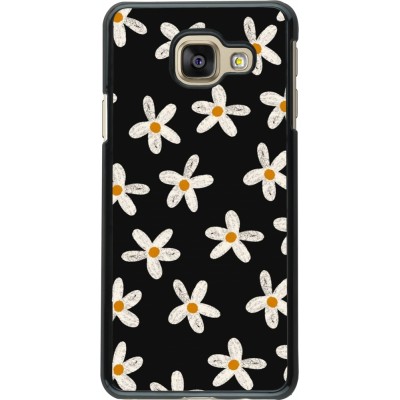 Coque Samsung Galaxy A3 (2016) - Easter 2024 white on black flower