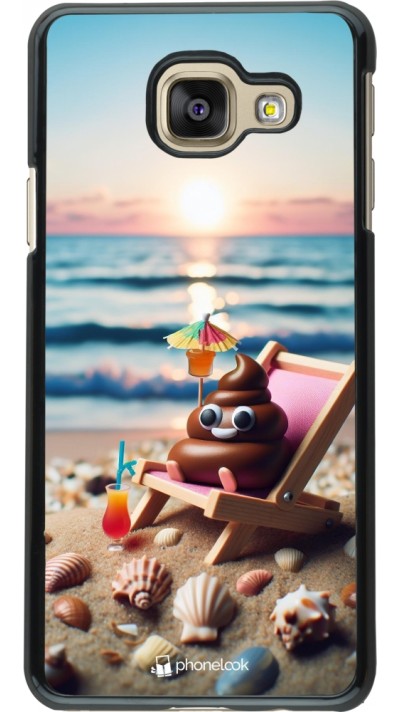 Coque Samsung Galaxy A3 (2016) - Emoji caca sur chaise longue