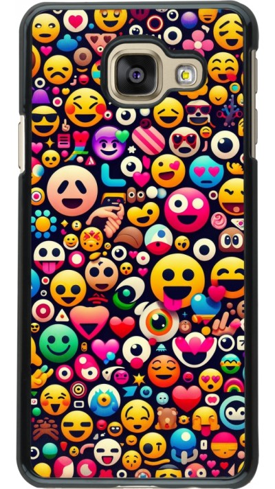 Coque Samsung Galaxy A3 (2016) - Emoji Mix Color