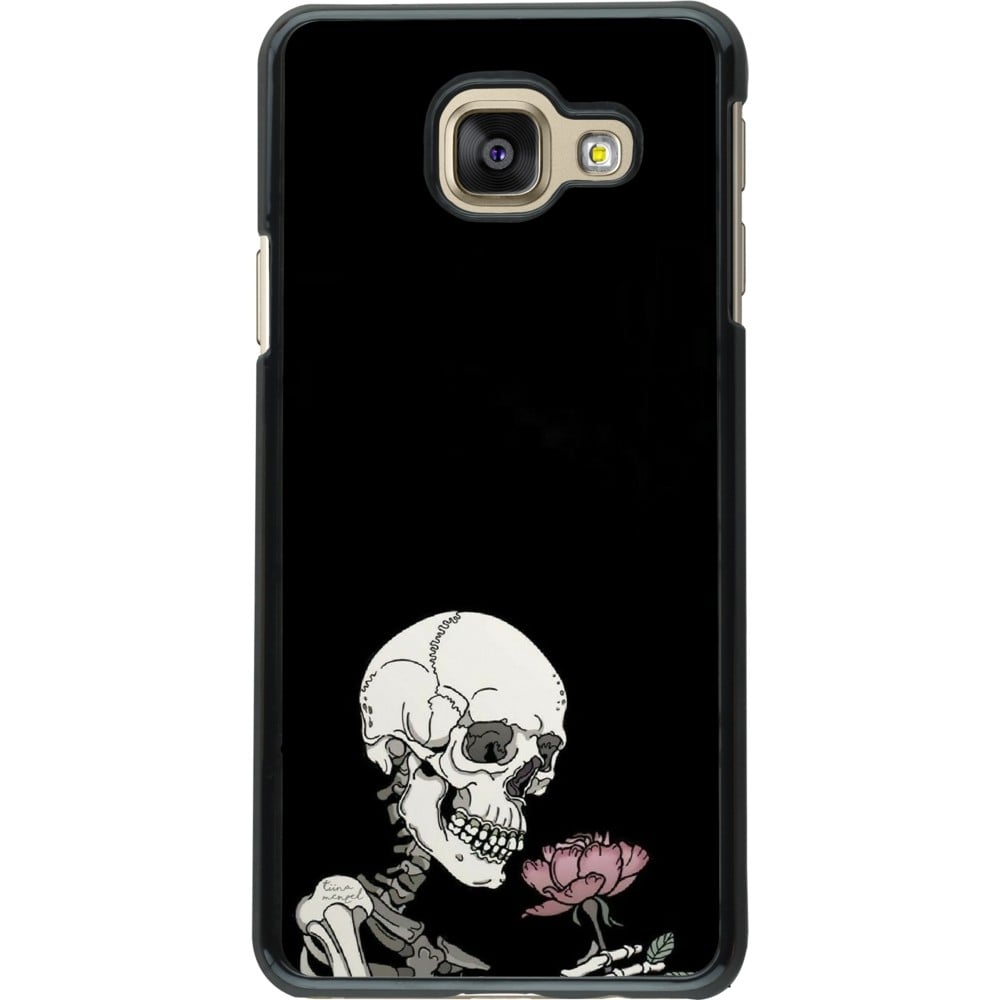 Samsung Galaxy A3 (2016) Case Hülle - Halloween 2023 rose and skeleton