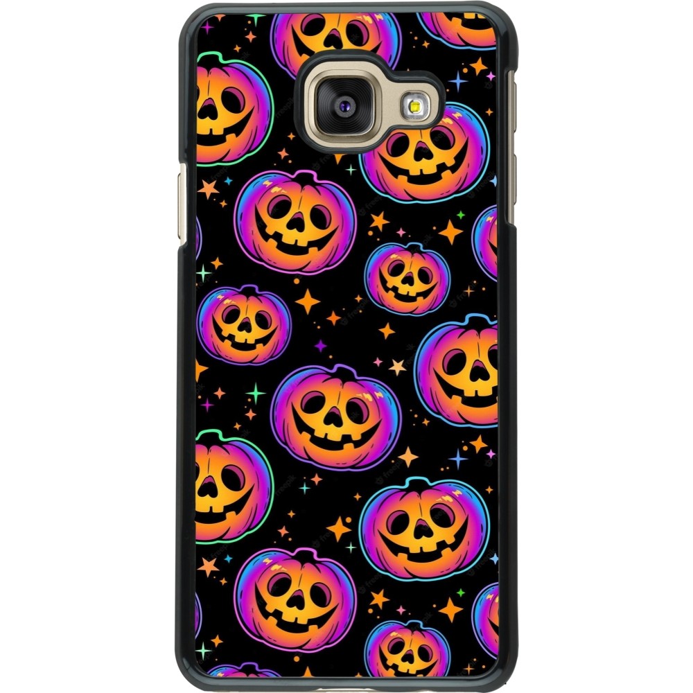 Samsung Galaxy A3 (2016) Case Hülle - Halloween 2024 rainbow pumpkins