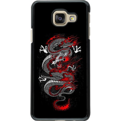 Coque Samsung Galaxy A3 (2016) - Japanese style Dragon Tattoo Red Black