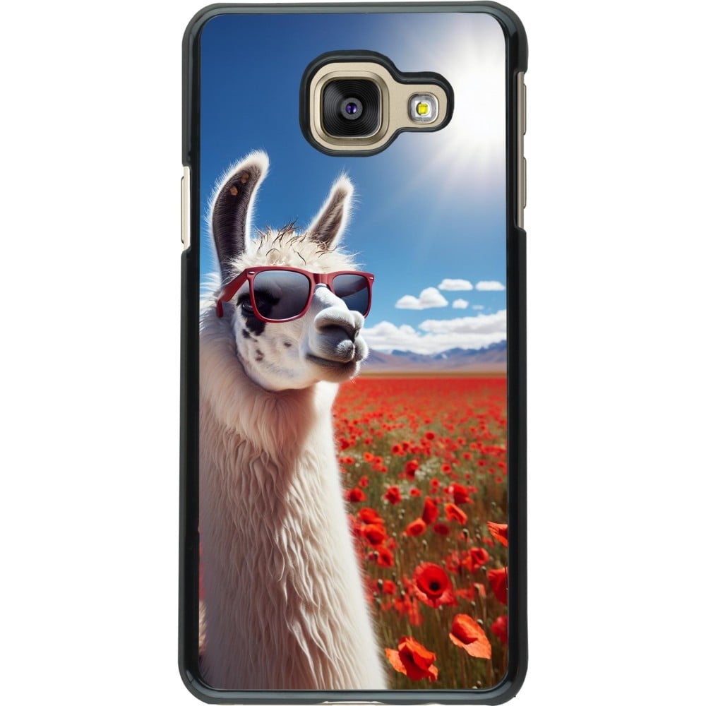 Coque Samsung Galaxy A3 (2016) - Lama Chic en Coquelicot