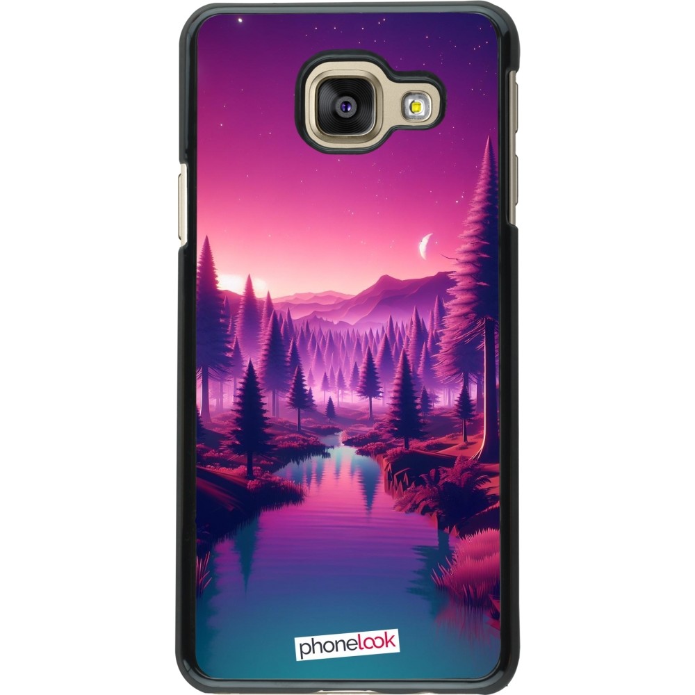 Coque Samsung Galaxy A3 (2016) - Paysage Violet-Rose