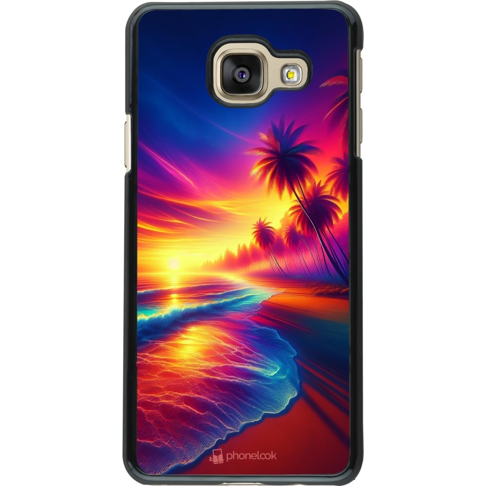 Coque Samsung Galaxy A3 (2016) - Plage coucher soleil flashy