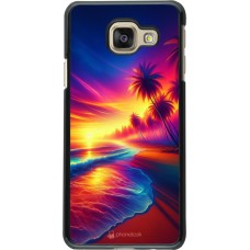 Coque Samsung Galaxy A3 (2016) - Plage coucher soleil flashy