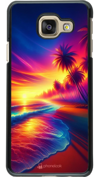 Coque Samsung Galaxy A3 (2016) - Plage coucher soleil flashy