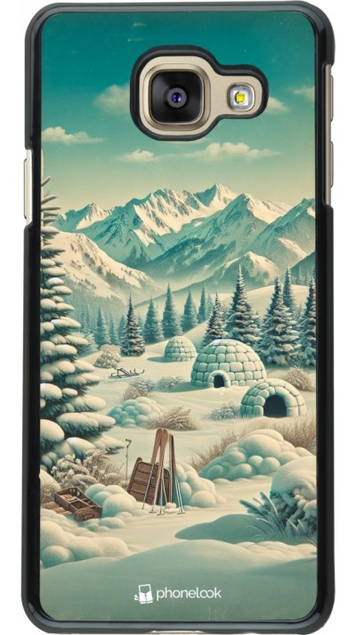 Coque Samsung Galaxy A3 (2016) - Vintage Snowy Mountain Igloo