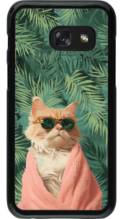 Coque Samsung Galaxy A3 (2017) - Cat Summer Palms