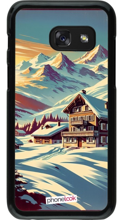 Coque Samsung Galaxy A3 (2017) - Chalet montagne enneigée