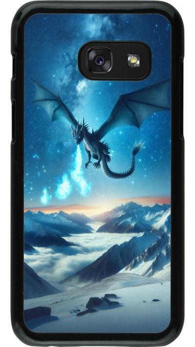 Coque Samsung Galaxy A3 (2017) - Dragon nocturne montagne