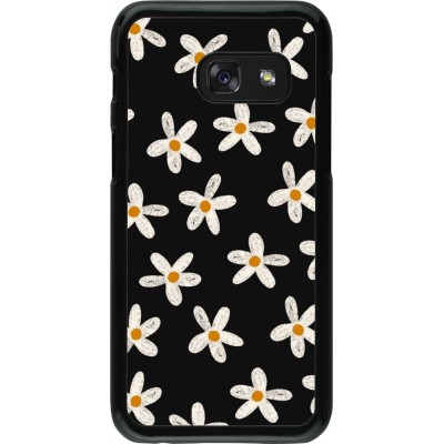 Coque Samsung Galaxy A3 (2017) - Easter 2024 white on black flower