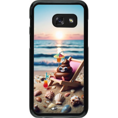 Coque Samsung Galaxy A3 (2017) - Emoji caca sur chaise longue