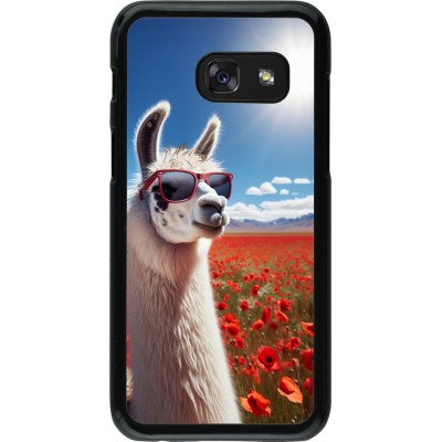 Coque Samsung Galaxy A3 (2017) - Lama Chic en Coquelicot