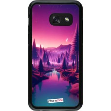 Coque Samsung Galaxy A3 (2017) - Paysage Violet-Rose