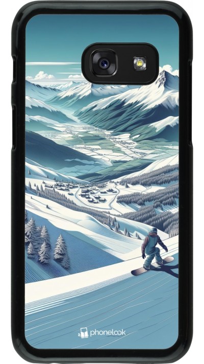 Coque Samsung Galaxy A3 (2017) - Snowboarder Montagne