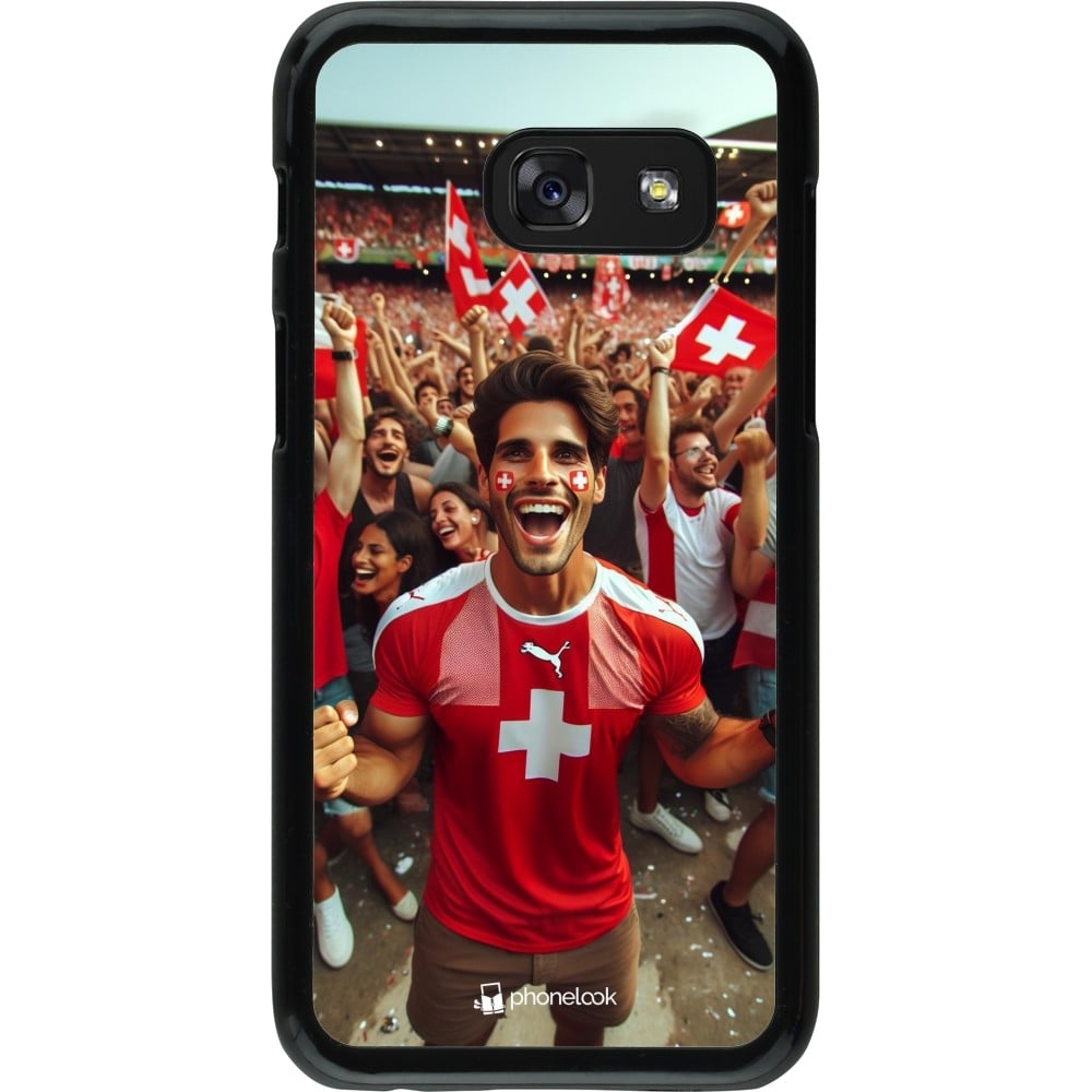 Coque Samsung Galaxy A3 (2017) - Supporter Suisse Euro 2024